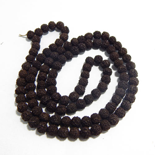 Black Rudraksha Beads String (108 +1 pcs) 10mm