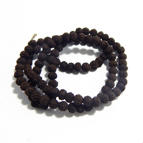 Black Rudraksha Beads String (108 +1 pcs) 6mm