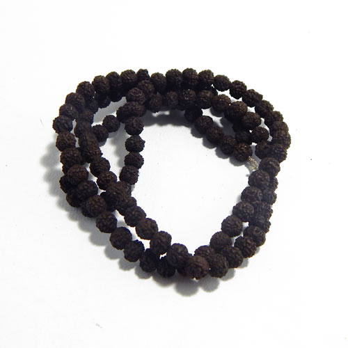 Black Rudraksha Beads String (108 + 1 pcs) 7mm