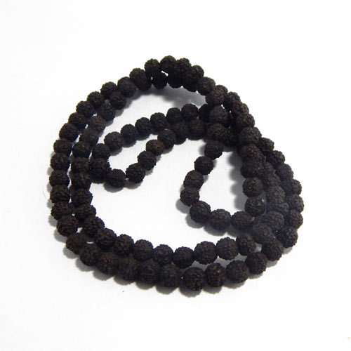 Black Rudraksha Beads String (108 +1 pcs) 10mm