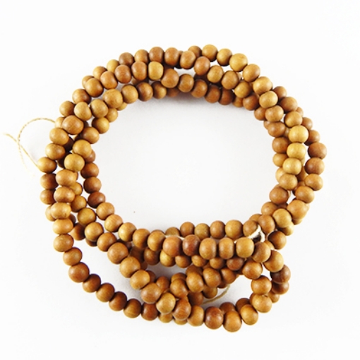 White Sandalwood Beads 5mm