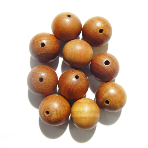 White Sandalwood Beads 20mm