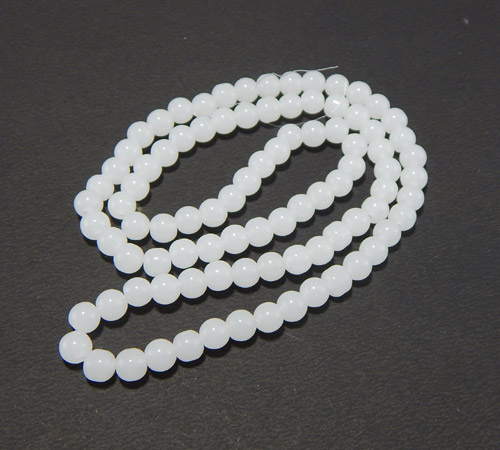 Glass Mala Beads 8mm Round
