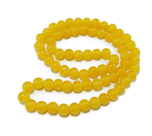 Glass Mala Beads 8mm Round